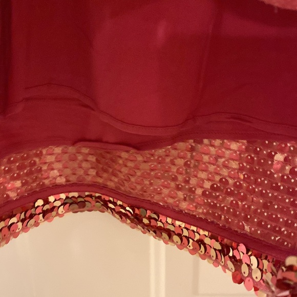 Anthropologie NWT $178 Pink & Gold Sequin Dress Sizes XS & Small - Picture 8 of 10